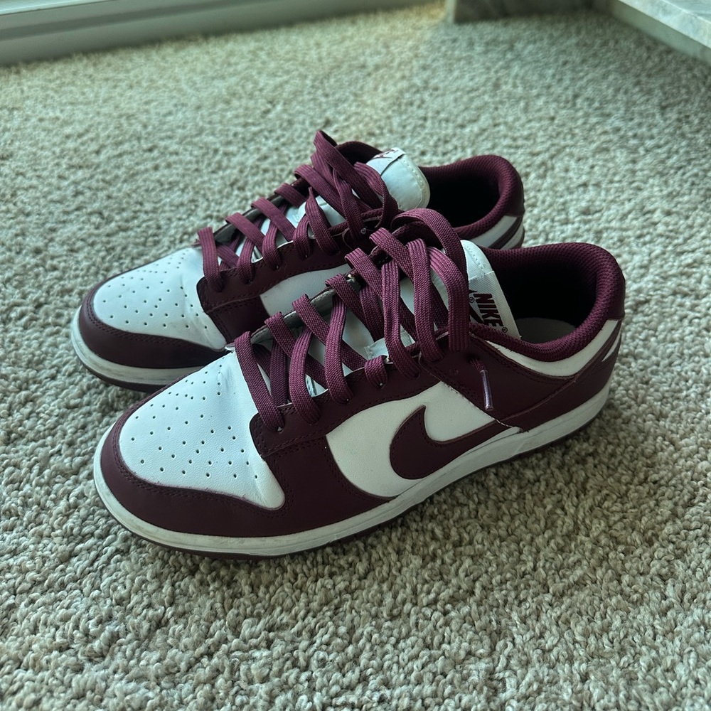 Nike dunk lows maroon size 9 W / 7.5 M